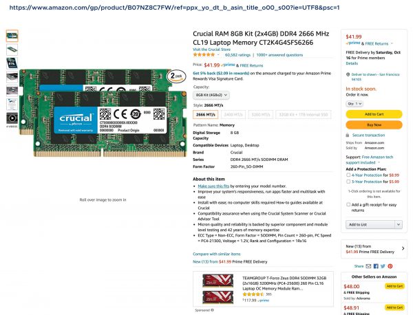 Crucial Ram - 8GB Kit - Image 2